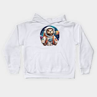 Otter astronaut Kids Hoodie